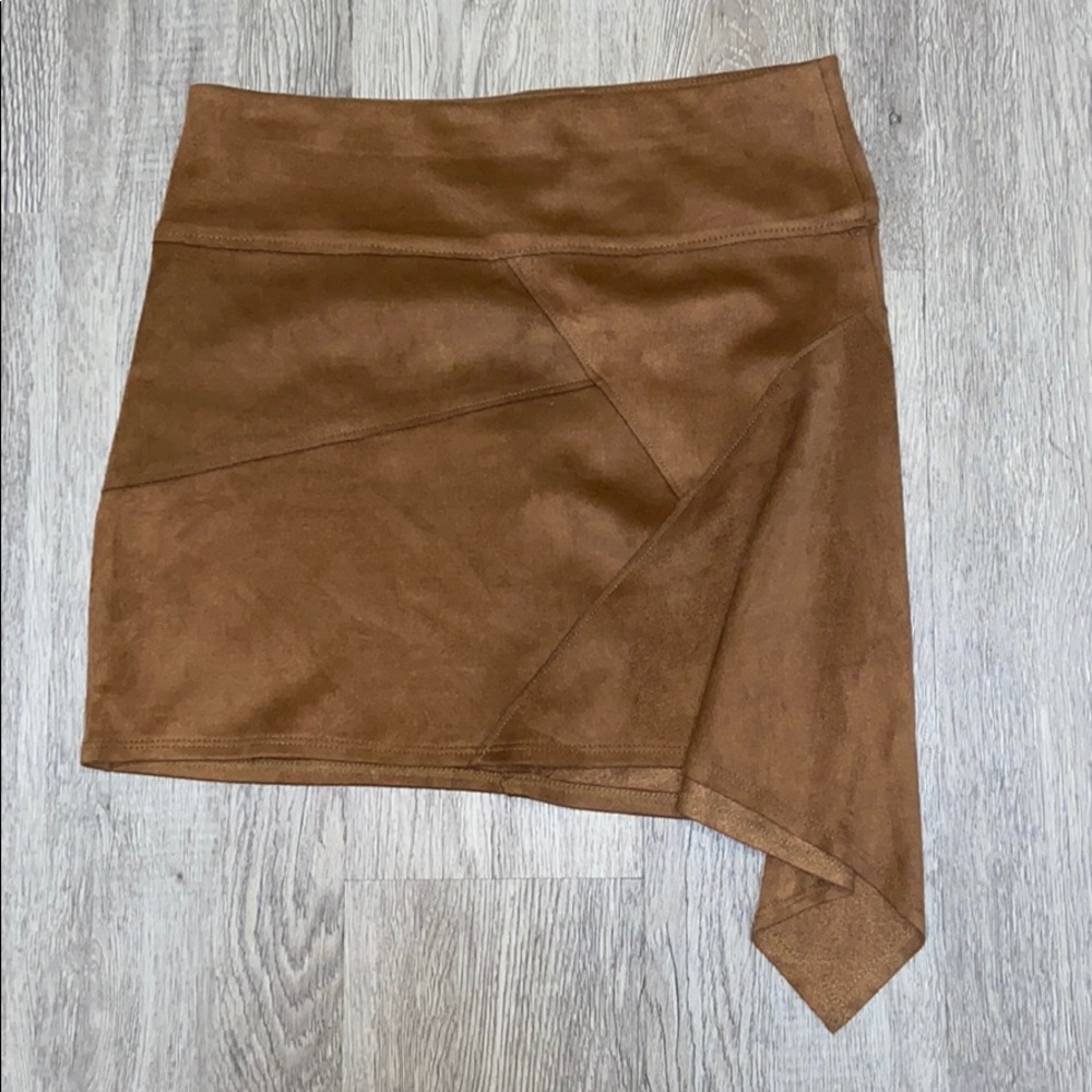 Vegan Suede mini skirt
